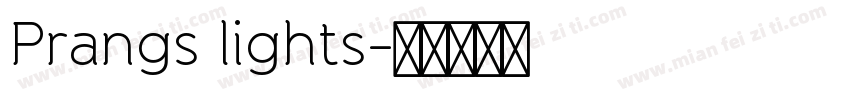 Prangs lights字体转换